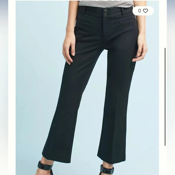 Anthropologie | The Essential Crop Flare Trouser, 4 - Picture 3 of 8